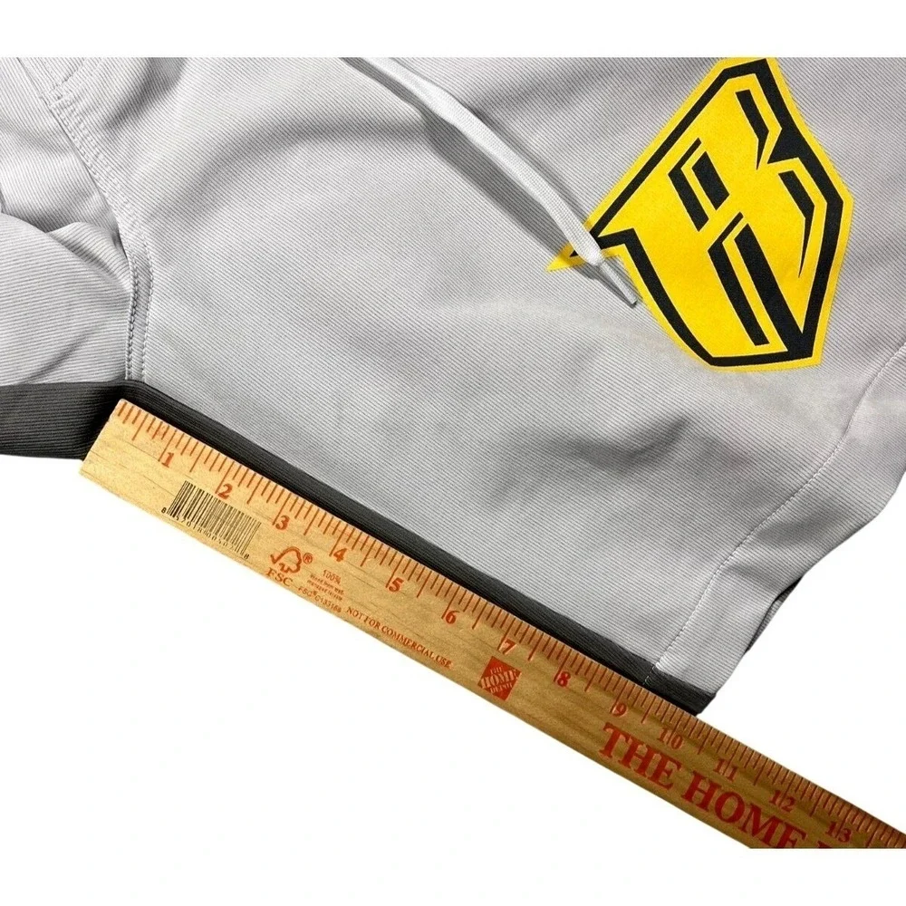Revgear‎ MMA Board Shorts Mens XXL Grey Yellow Graphic Pro Fight Gear Training